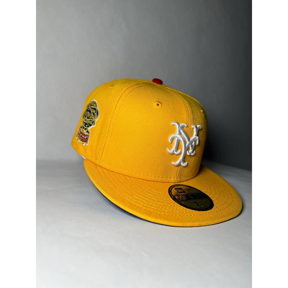 Hatclub Exclusive Yote Ballpark Snacks New York Mets 7 1/4 NWT Fitted Sidepatch